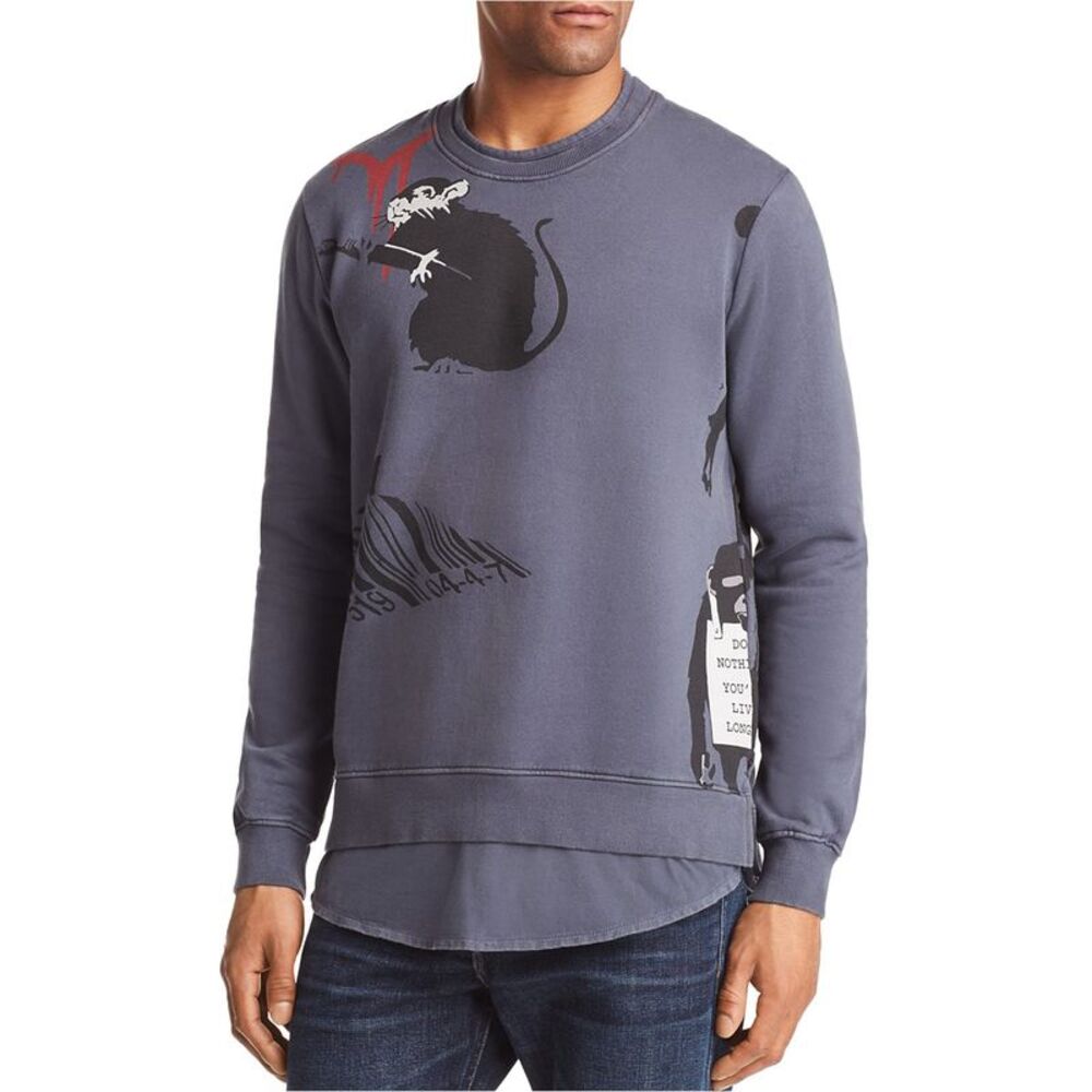 Elevenparis Mens Layered Sweatshirt, NWT